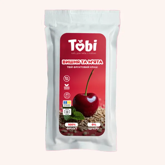 Батончик Tobi з "Вишнею та м’ятою"