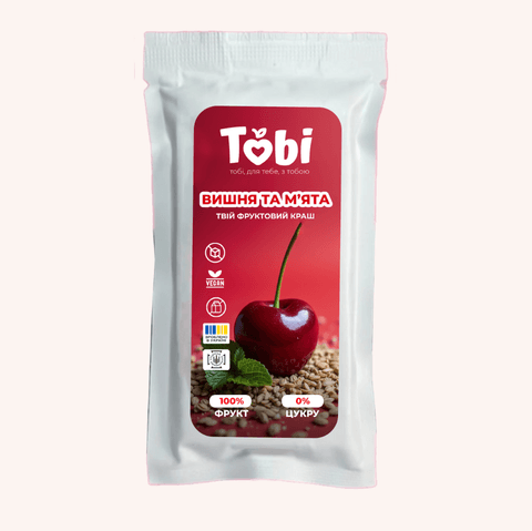 Батончик Tobi з "Вишнею та м’ятою"